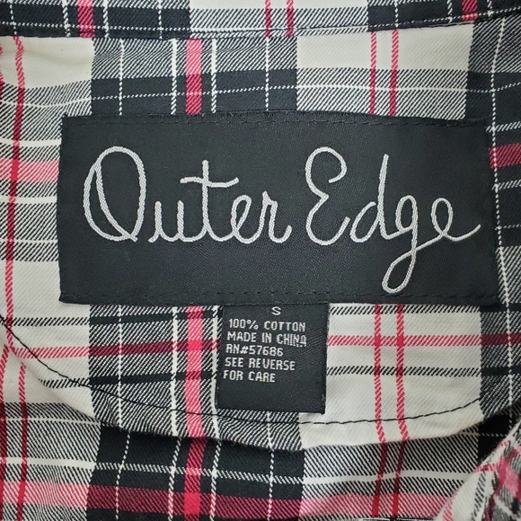 Outer Edge academic plaid jacket size small - Picture 2 of 11